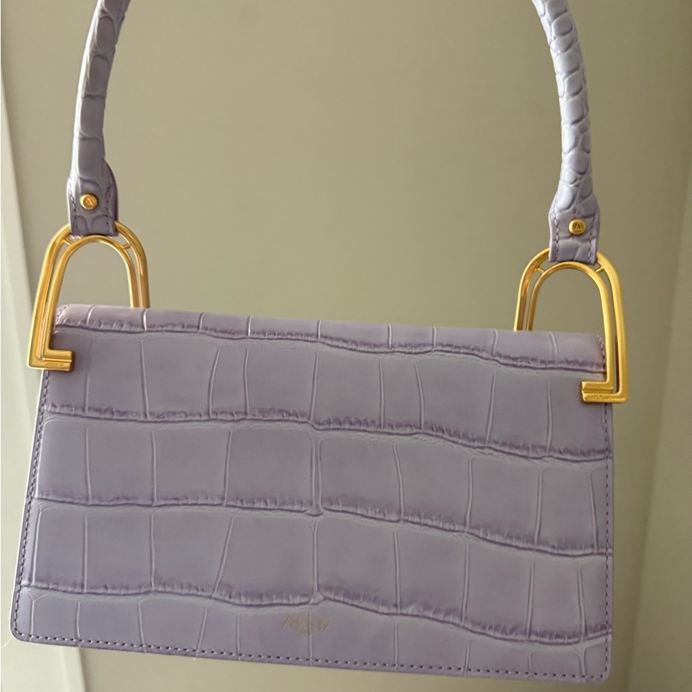 Speed Mod Lavender Croc-Embossed Handbag